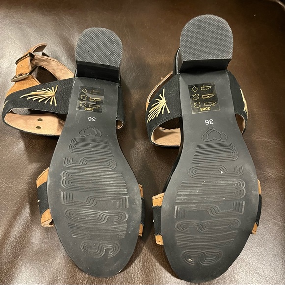 Mamzelle black/brown sandals size 36 - Picture 5 of 6